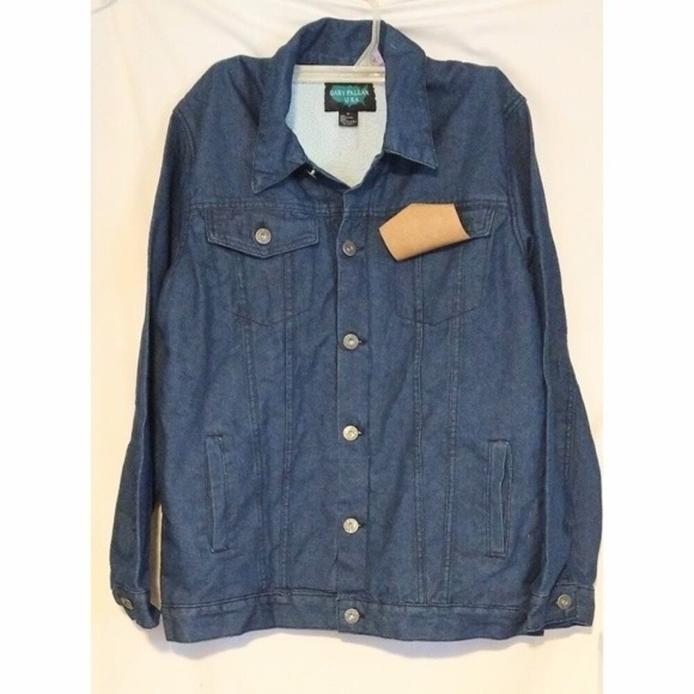 Mens Denim Fleece Jacket XL